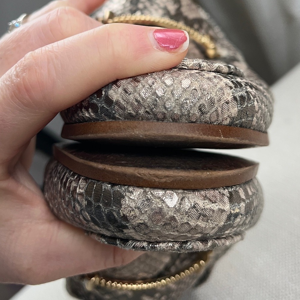 Sam Edelman Lior Leather Loafer in Snake Print Sz 6.5 - Picture 9 of 12